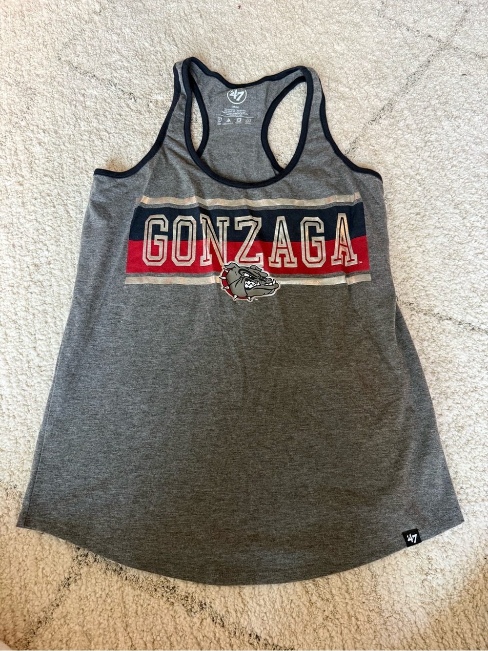 Gonzaga University Grey Racerback Tank